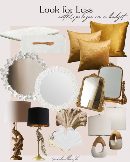 Anthropologie home look for less finds 💜


Table lamp, wall mirror, vanity mirror, throw pillows, marble scalloped tray, 

#LTKFindsUnder50 #LTKStyleTip #LTKHome