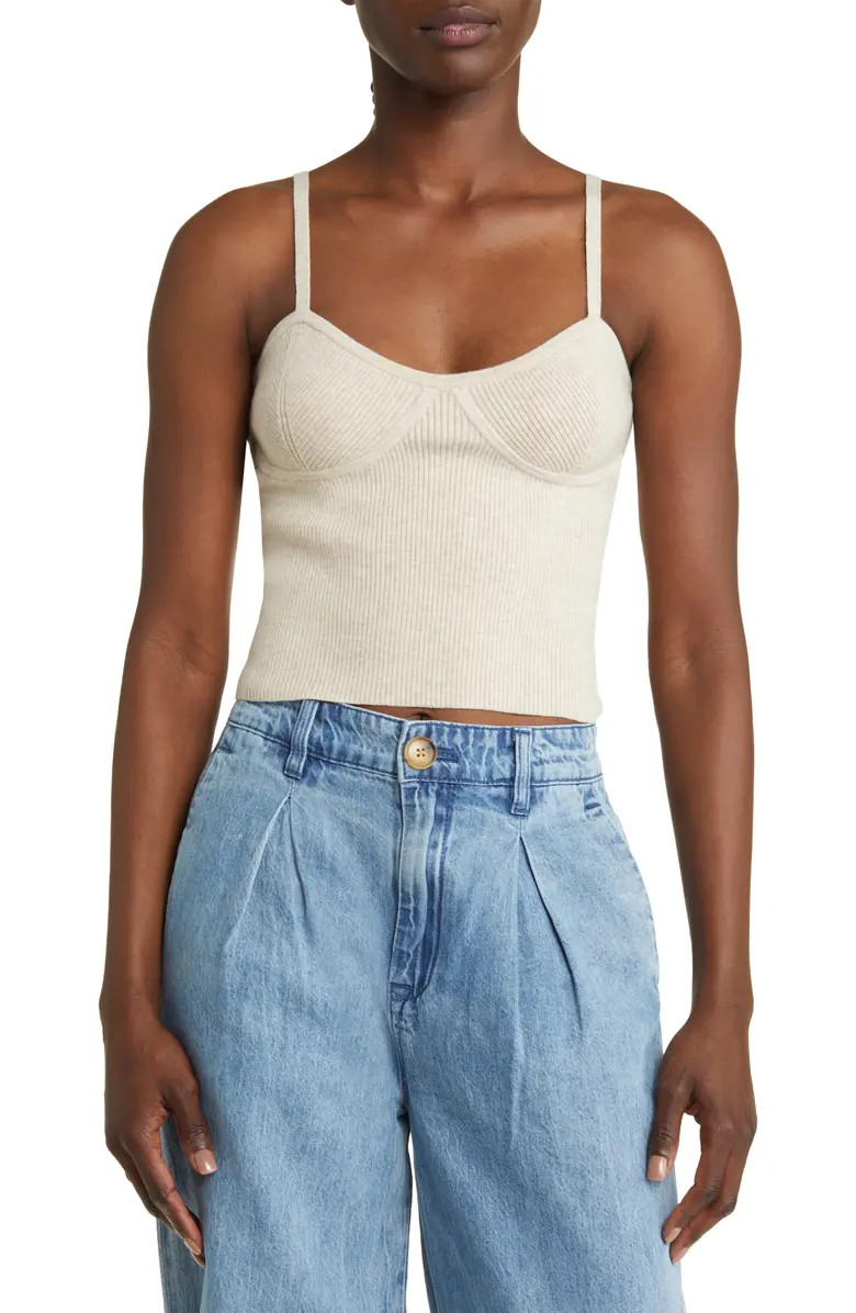 Reese Slim Corset Sweater Tank | Nordstrom Rack
