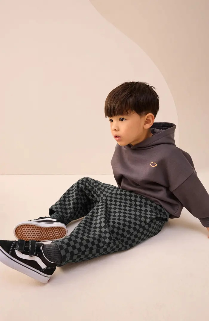 Kids' Check Jersey Sweatpants | Nordstrom