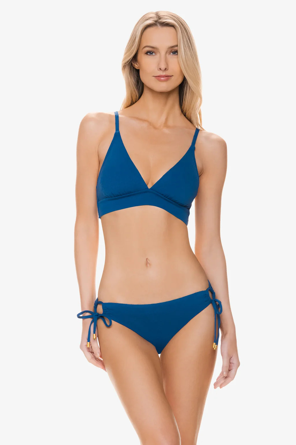 Tunnel Side Hipster  |  Jacquard Textured Marine Blue | Helen Jon