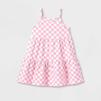 Grayson Mini Toddler Girls' Tiered Dress - Pink | Target