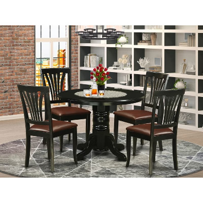 HomeStock Belmont Dinette Set-Dining Table And Kitchen Dining Chairs, Black | Target