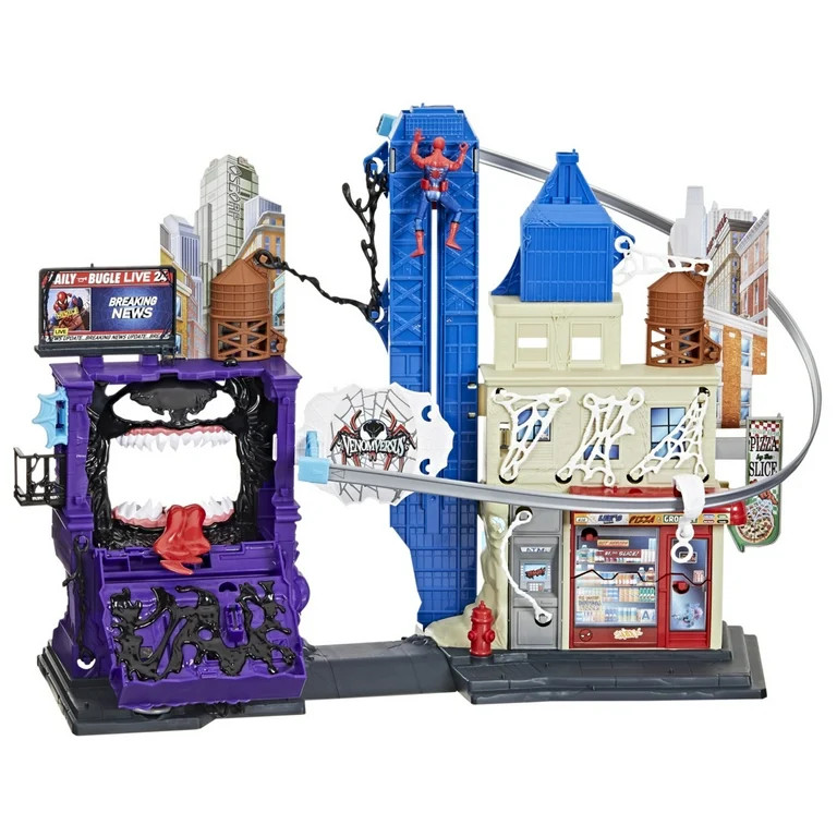 Marvel Spider-Man VenomVersus Web Slinging City Playset for Kids, Ages 4+ | Walmart (US)