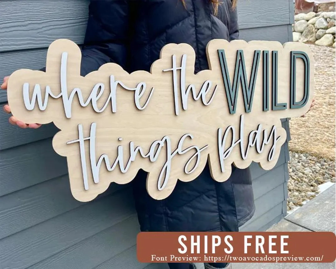 Where the Wild Things Play Sign, Wood Sign, Playroom Sign, Where the Wild Ones Play, Playroom Dec... | Etsy (US)