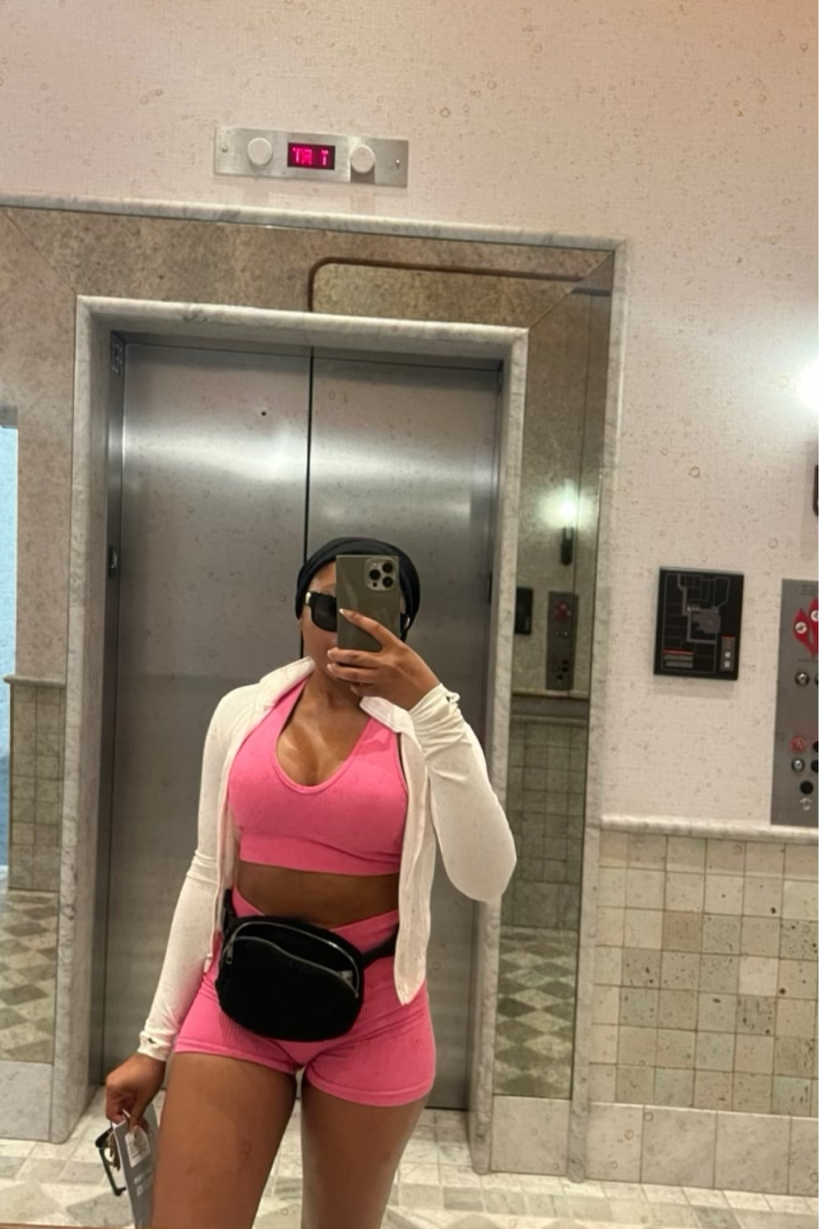 Workout fit of the day. Matching set and jacket are Amazon. Sunglasses are Versace  

#LTKstyletip #LTKFind #LTKfit