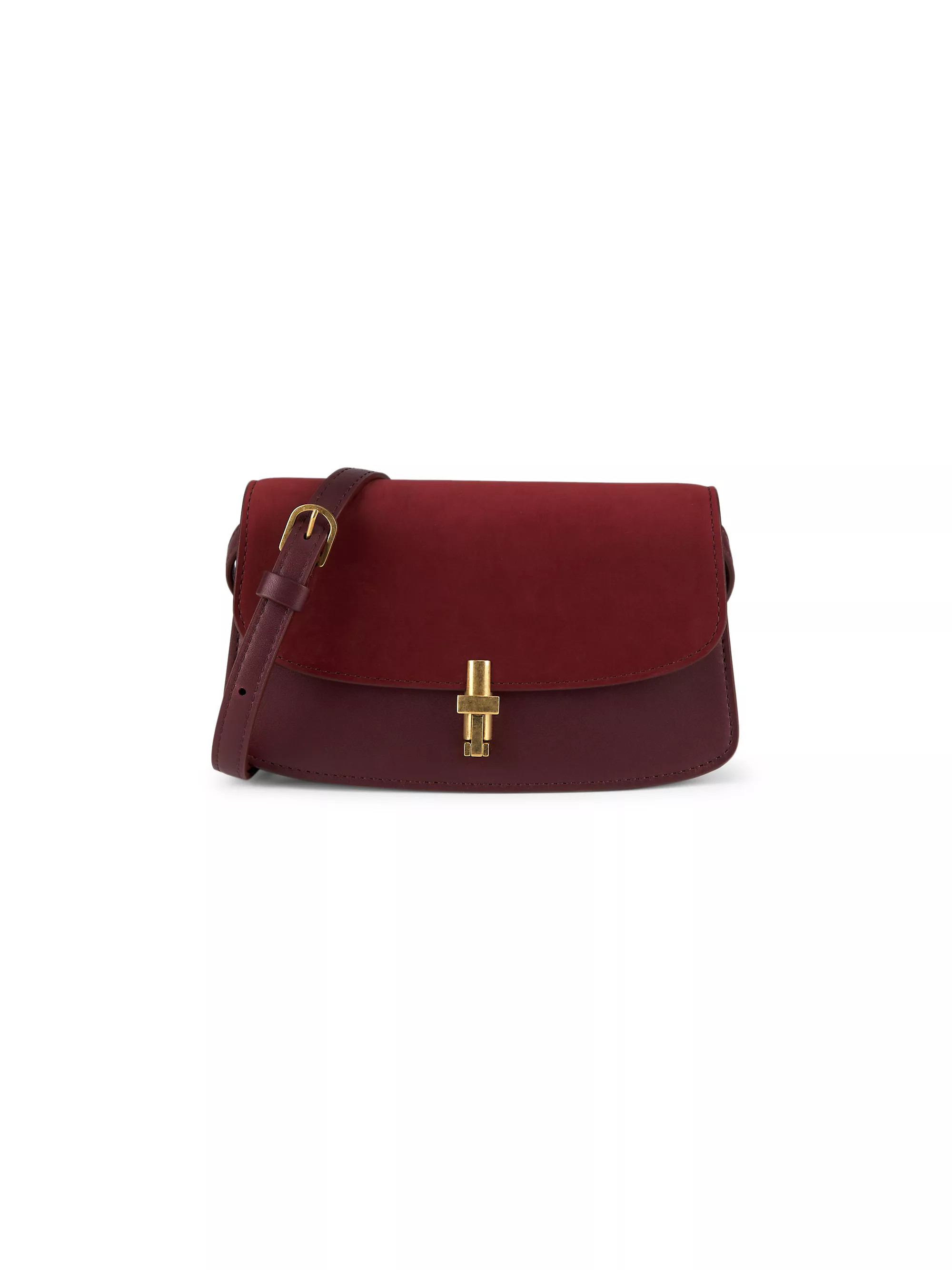 Sofia Suede & Leather Shoulder Bag | Saks Fifth Avenue
