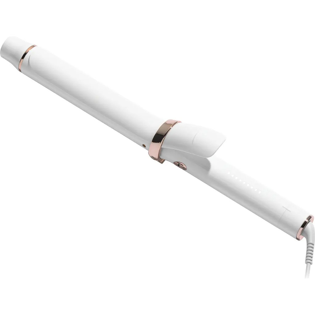 T3 SinglePass Curl X 1.25"" Ceramic Extra-Long Barrel Curling Iron in White at Nordstrom | Nordstrom