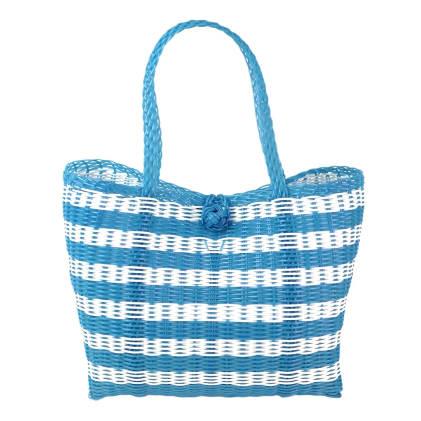 Medium | Lined Paper Stripe in Baby Blue / White | The Lilley Line