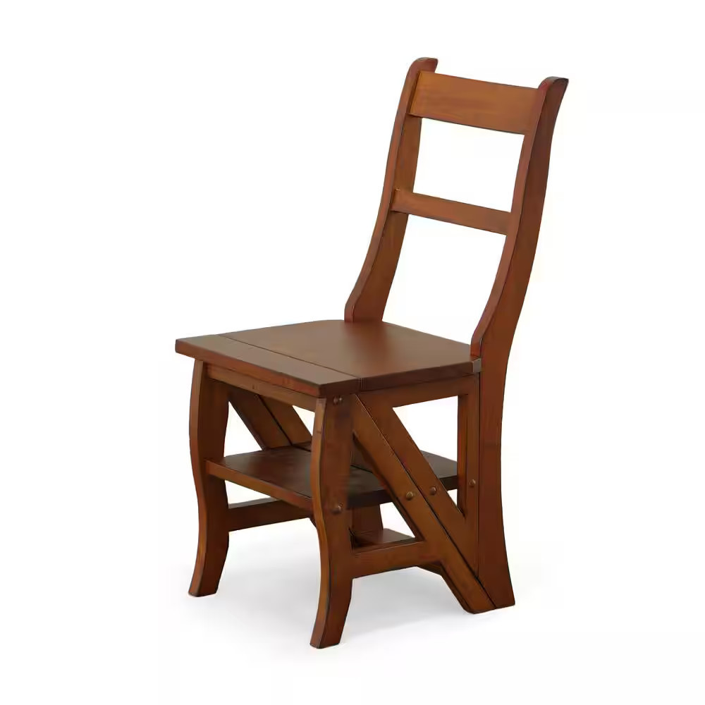 Carolina Chair & Table - Folding Library Chair - Chestnut - Red | Best Buy U.S.