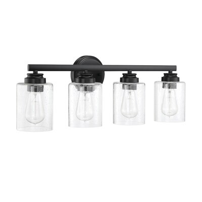 Craftmade Bolden 4-Light Black Transitional Vanity Light Lowes.com | Lowe's