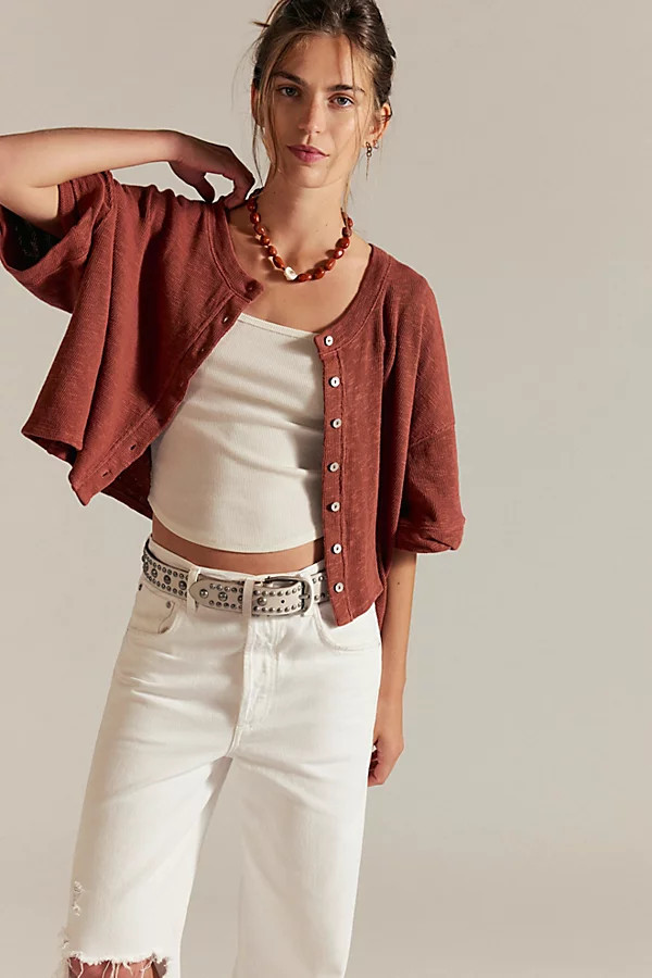 We The Free Flashback Cardi Tee | Free People (Global - UK&FR Excluded)