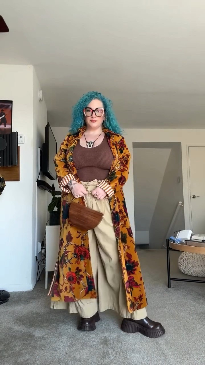 Glasses by Zenni Optical pants by @Anthropologie shoes by Camper all from Poshmark except coat from @Etsy. 


#LTKootd #LTKMidsize #LTKstorytime