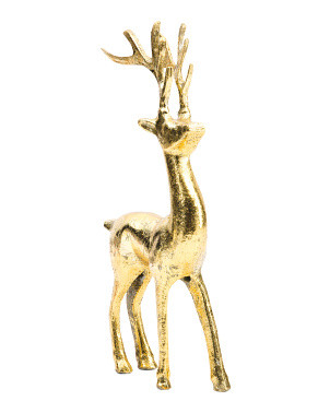 16in Gold Foil Reindeer | TJ Maxx