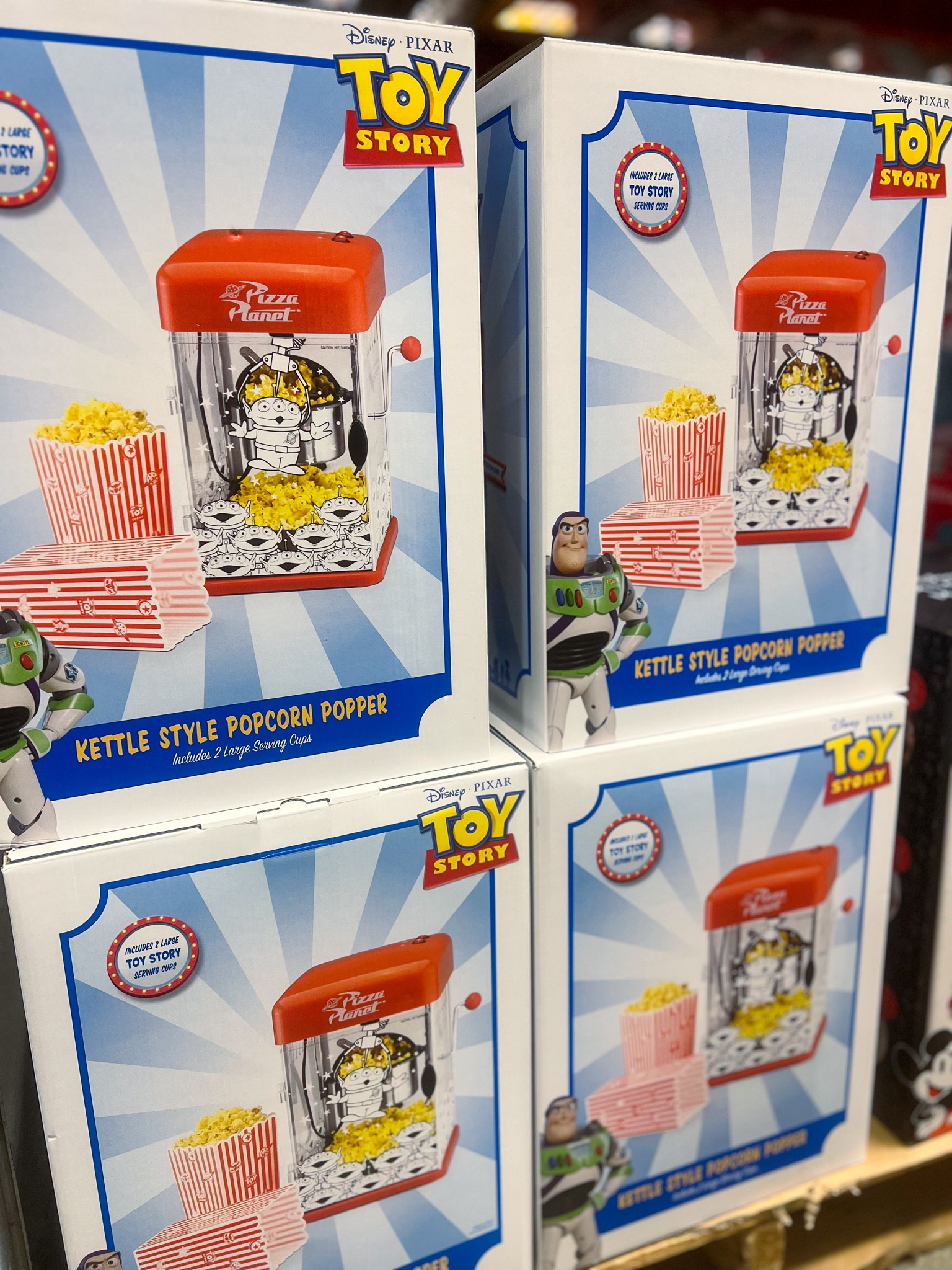 Toy Story Kettle Machine! Are you planning on Toy Story birthday party? Then you need this gem! 
Disney Toy Story Kettle Popcorn Popper
2½ ounce stainless kettle with built-in stir rod
Pops up to 8 cups of popcorn per batch
Slide out popcorn tray for easy serving
Includes 2 popcorn serving cups
Includes oil spoon and kernel scoop

#disney #toystory #kettel #popcorn #buzz #bobo #gabrielapolacek #party 


#LTKfamily #LTKparties #LTKkids
