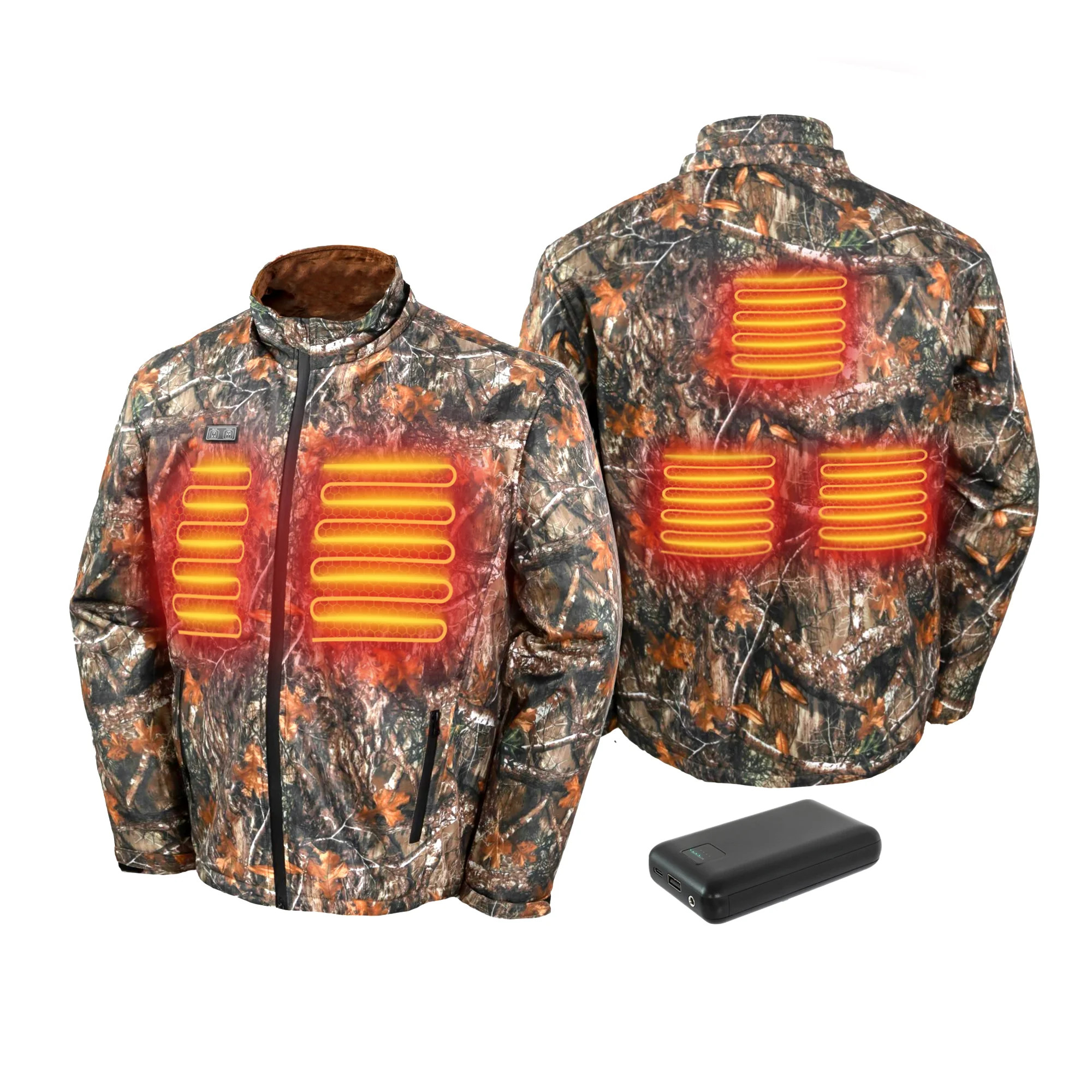 GVDV Heated Jacket Kit, Camo, Men's XL, with 7.4V/16,000mAh Battery Pack | Walmart (US)