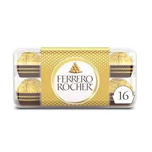 Ferrero Rocher, 16 Count, Premium Gourmet Milk Chocolate Hazelnut, Individually Wrapped Candy for... | Amazon (US)