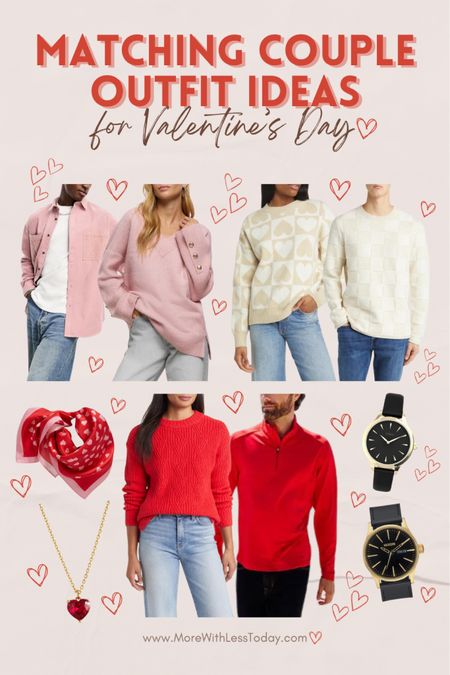 Looking for cute and cozy matching Valentine's Day outfits?Whether you're staying in or going out, you'll love these adorable combos that are perfect for you and your partner.

#valentinesday

#LTKGiftGuide #LTKSeasonal #LTKparties