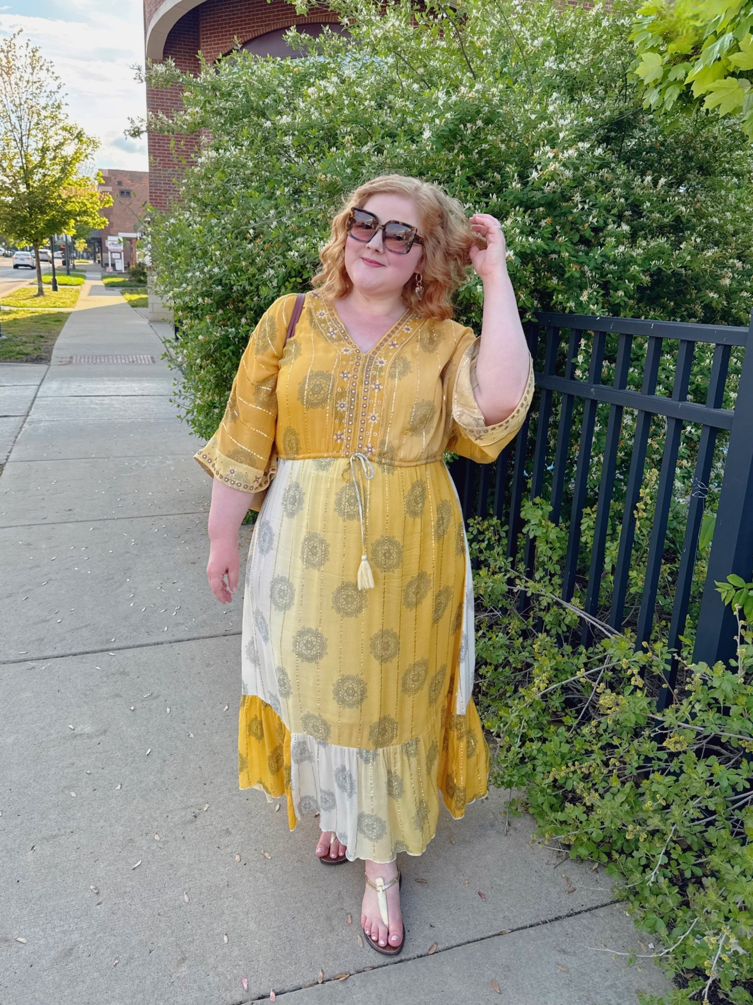 Boho Dress ☀️ 35% OFF at Ulla Popken with my code LIZULLA

Size 16, size 18, bohemian, yellow dress, wedding guest outfit, wedding guest dress, Sezane Justine basket bag, Sam Edelman sandals

#LTKFindsUnder100 #LTKSeasonal #LTKPlusSize