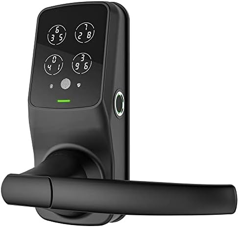 Lockly PGD628FMB, Fingerprint Keyless Entry Door Smart Lock, Discrete PIN Code Input, Matte Black | Amazon (US)