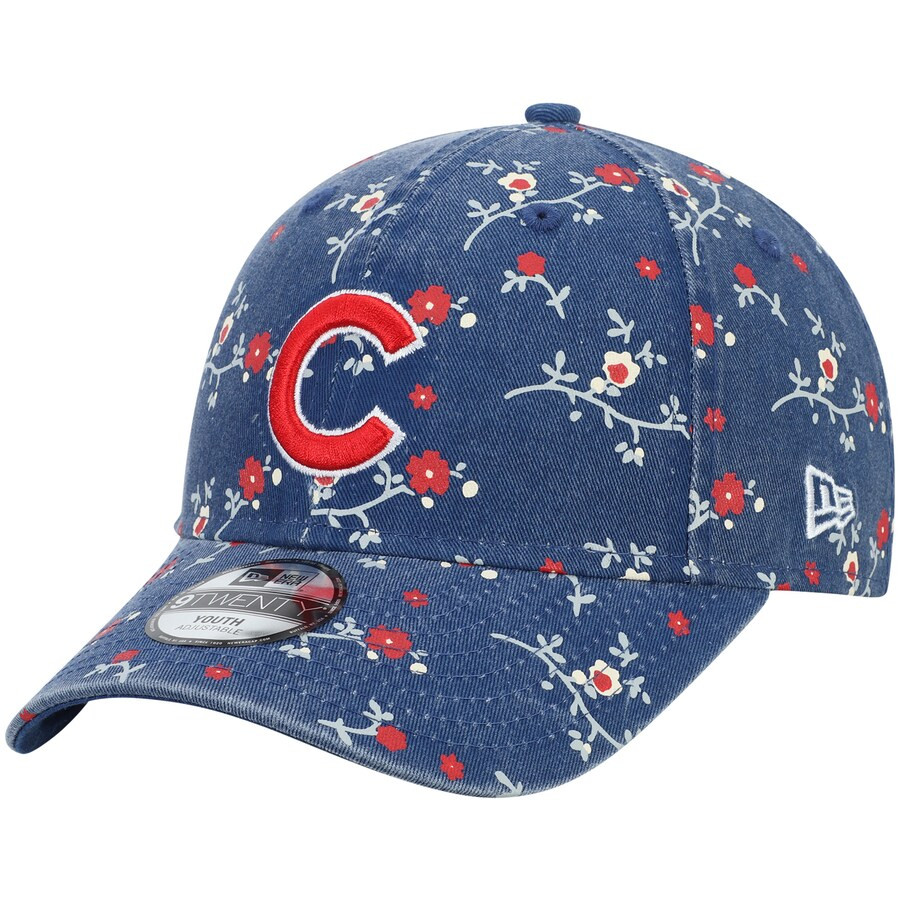 Chicago Cubs New Era Girls Youth Blossom 9TWENTY Adjustable Hat - Royal | Fanatics