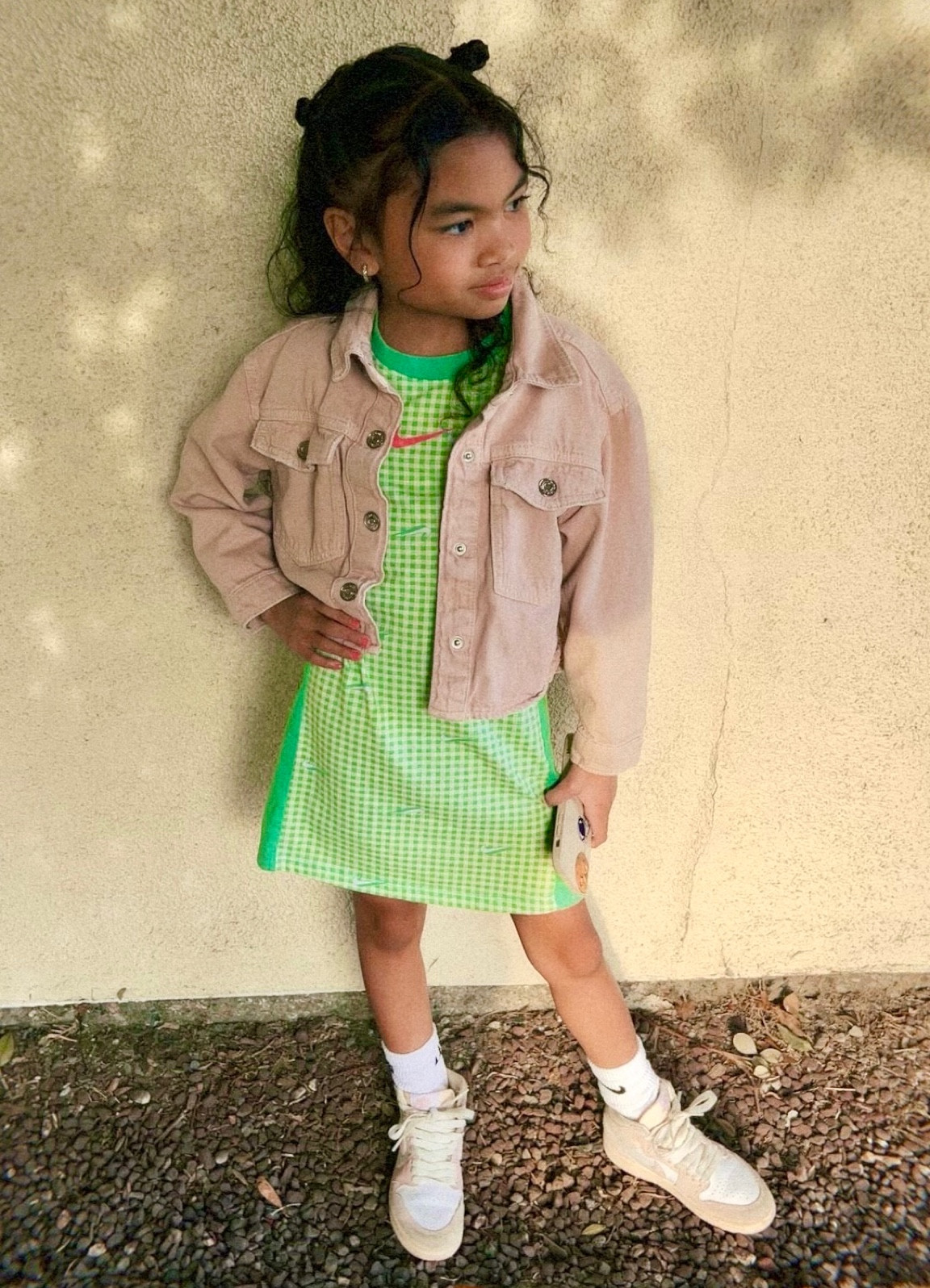 💗💚


Kids Nike outfit, girls Nike outfit, Nike dress, Nike high tops, Jordan 1, pink sneakers, pink and green, back to school style, 

#LTKshoecrush #LTKfamily #LTKkids