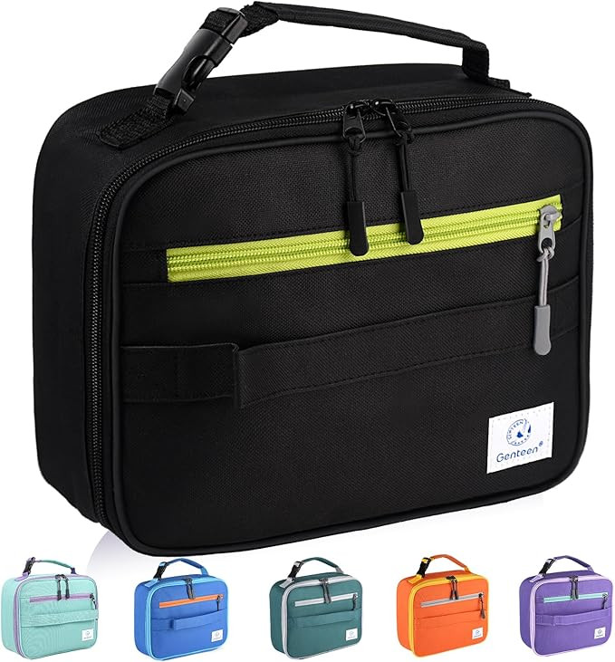 Genteen Lunch Box Kids, Insulated Lunch Bag Kids Boys Girls Back to School, Soft Lunch Box for Me... | Amazon (US)