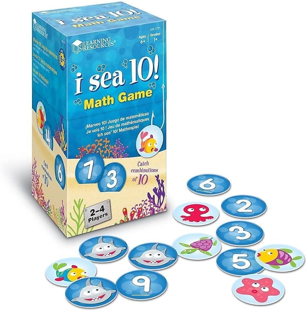 Learning Resources I Sea 10! Game, Math Games, Addition and Subtraction, Homeschool & Classroom M... | Amazon (US)