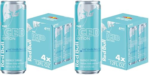Red Bull Iced Vanilla Berry Energy Drink, with 114mg Caffeine plus Taurine & B Vitamins, 12 Fl Oz, Pack of 8 Cans | Amazon (US)