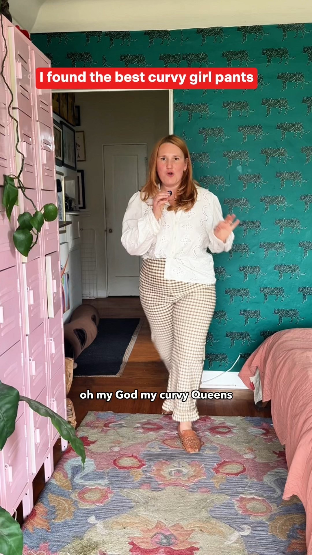 I found the best pair of curvy girl pants. These are from anthropologie. They're the cutest gingham pants I've ever found. I'm a size 14 and they fit like magic. #anthro #sezane #curvy #size14 #gingham #ginghampants 

#LTKMidsize #LTKSeasonal #LTKPlusSize