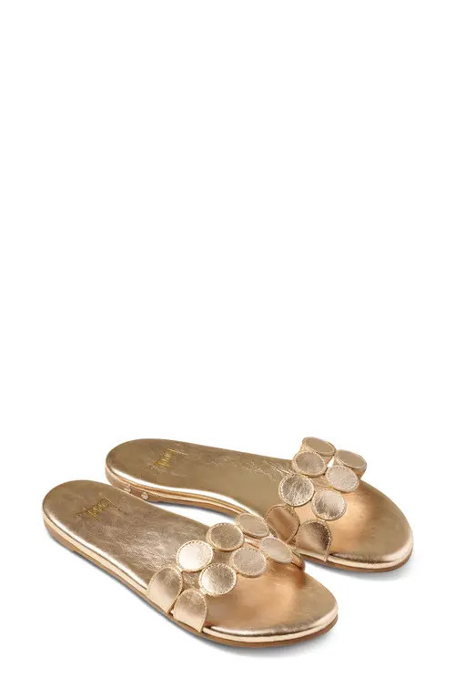 Beek Whirlybird Slide Sandal in Gold at Nordstrom, Size 9 | Nordstrom