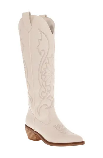 MIA Kolt Knee High Cowboy Boot in Ivory Malt at Nordstrom Rack, Size 7.5 | Nordstrom Rack