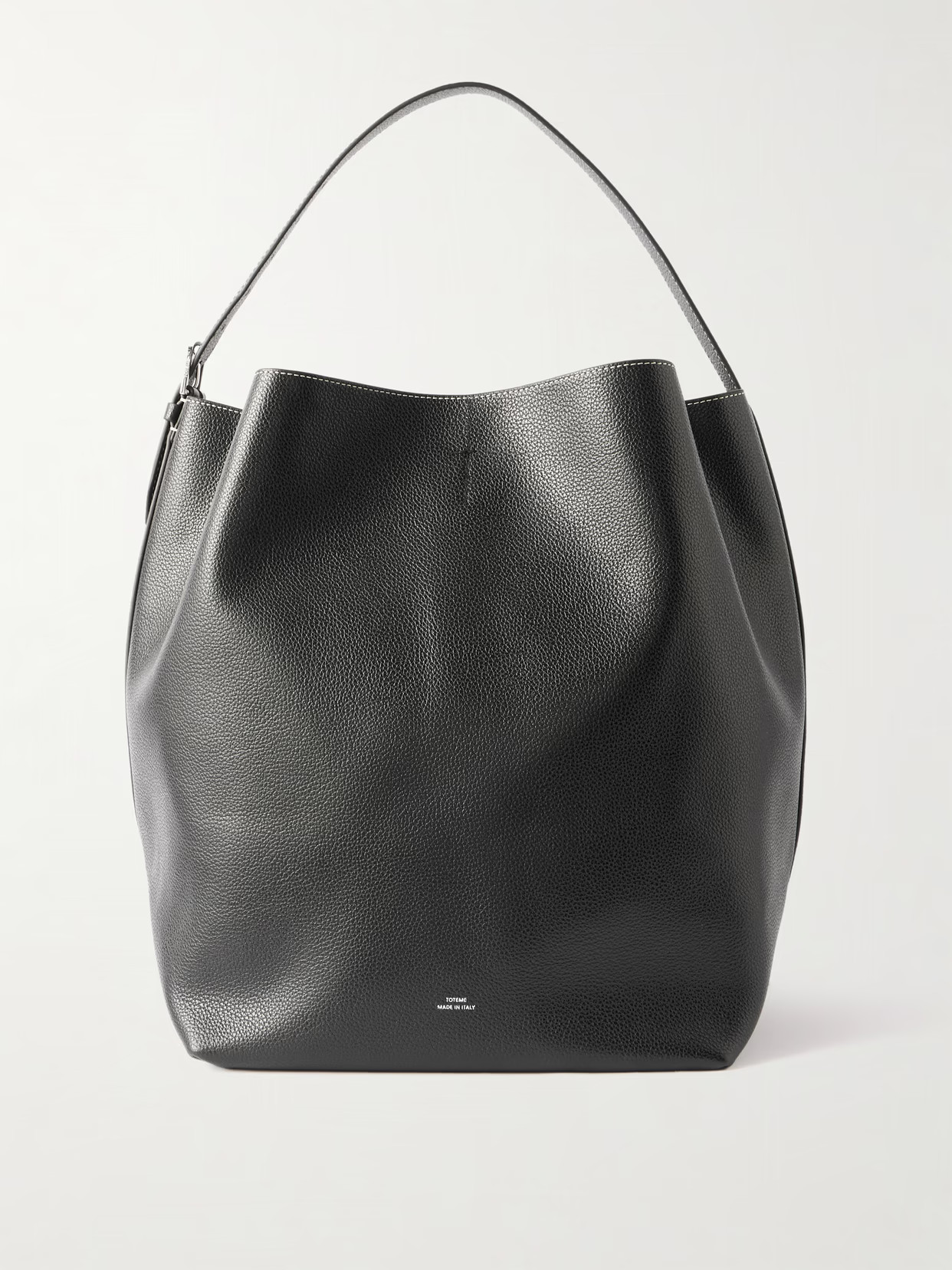 TOTEME - Textured-leather Tote - Black | NET-A-PORTER (US)