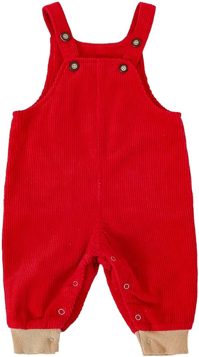 Volunboy Baby Boys Corduroy Overalls Kids Bib Pants Suspender Trousers Toddler Strap Jumpsuit Bot... | Amazon (US)