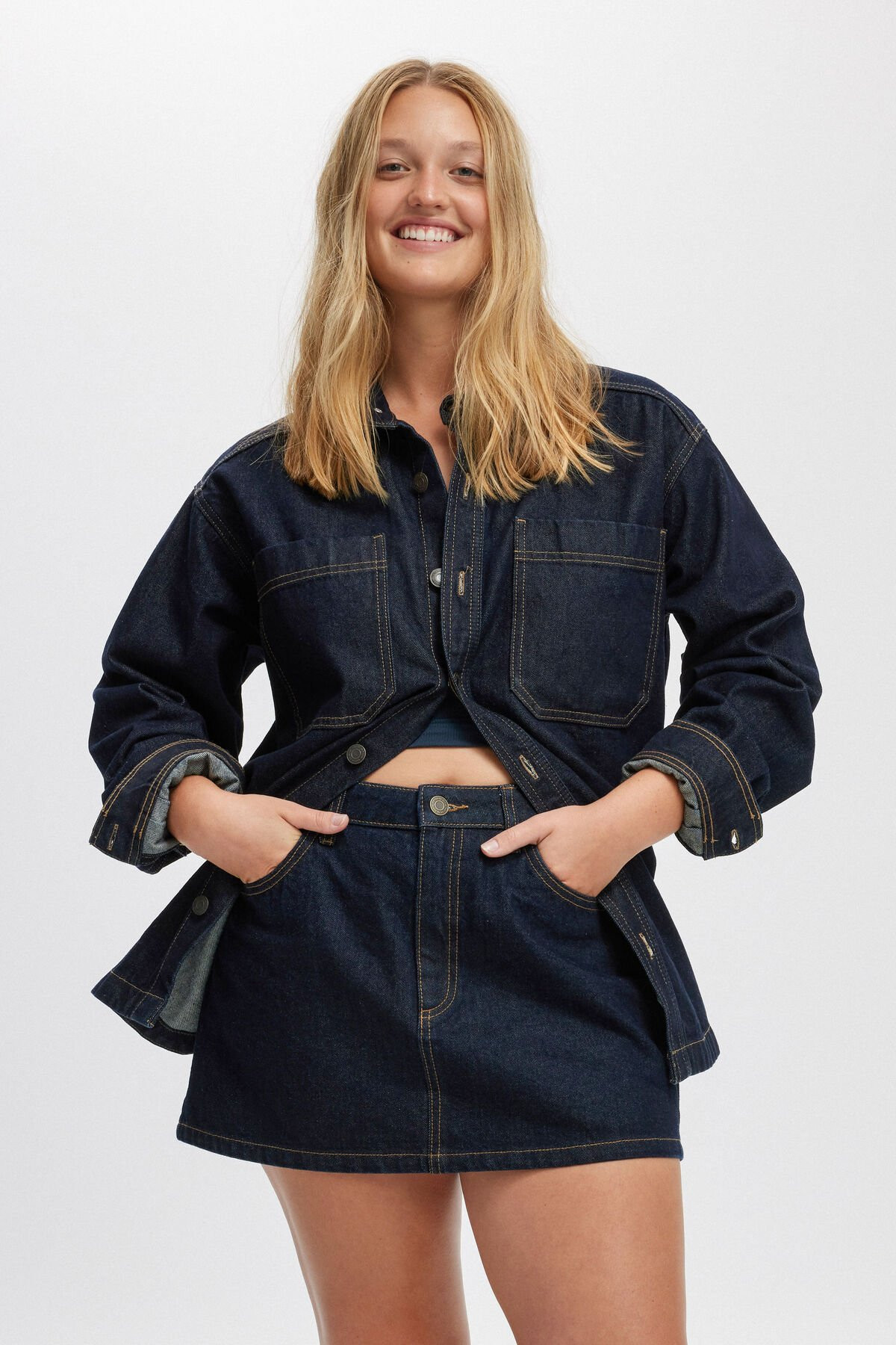 Denim Mini Skirt | Cotton On (US)