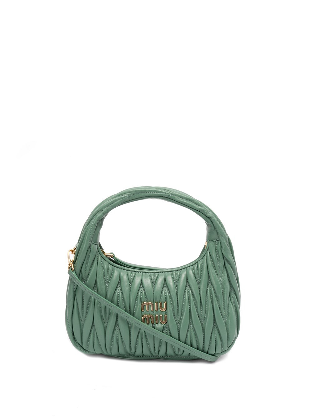 miu miu `miu wander` matelassé leather mini hobo bag available on Spinnaker - 26964 | Spinnaker Boutique