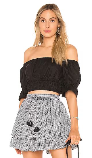 MAJORELLE Trixie Top in Black | Revolve Clothing (Global)