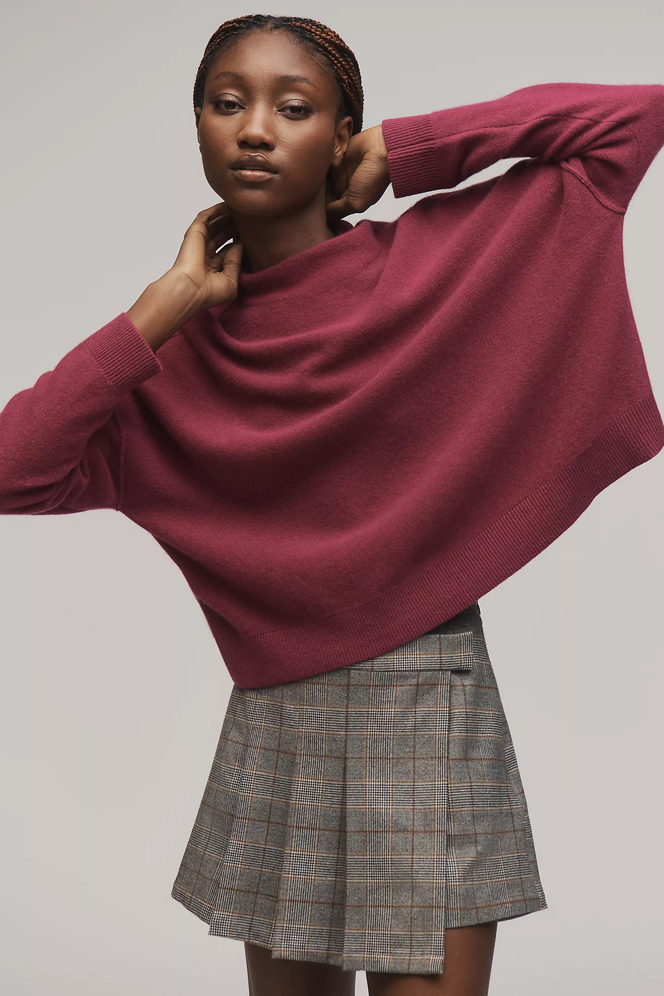 The Alani Cashmere Mock-Neck Sweater by Pilcro | Anthropologie (US)