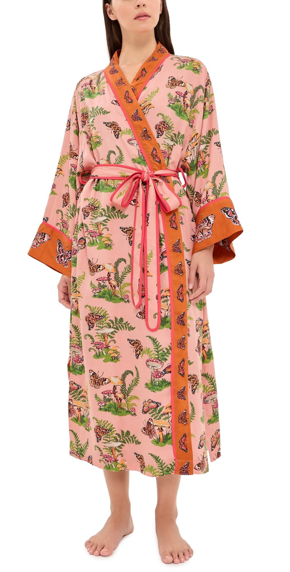 Printfresh Butterfly Forager Eco Satin Robe Butterfly Forager S/M | Shopbop