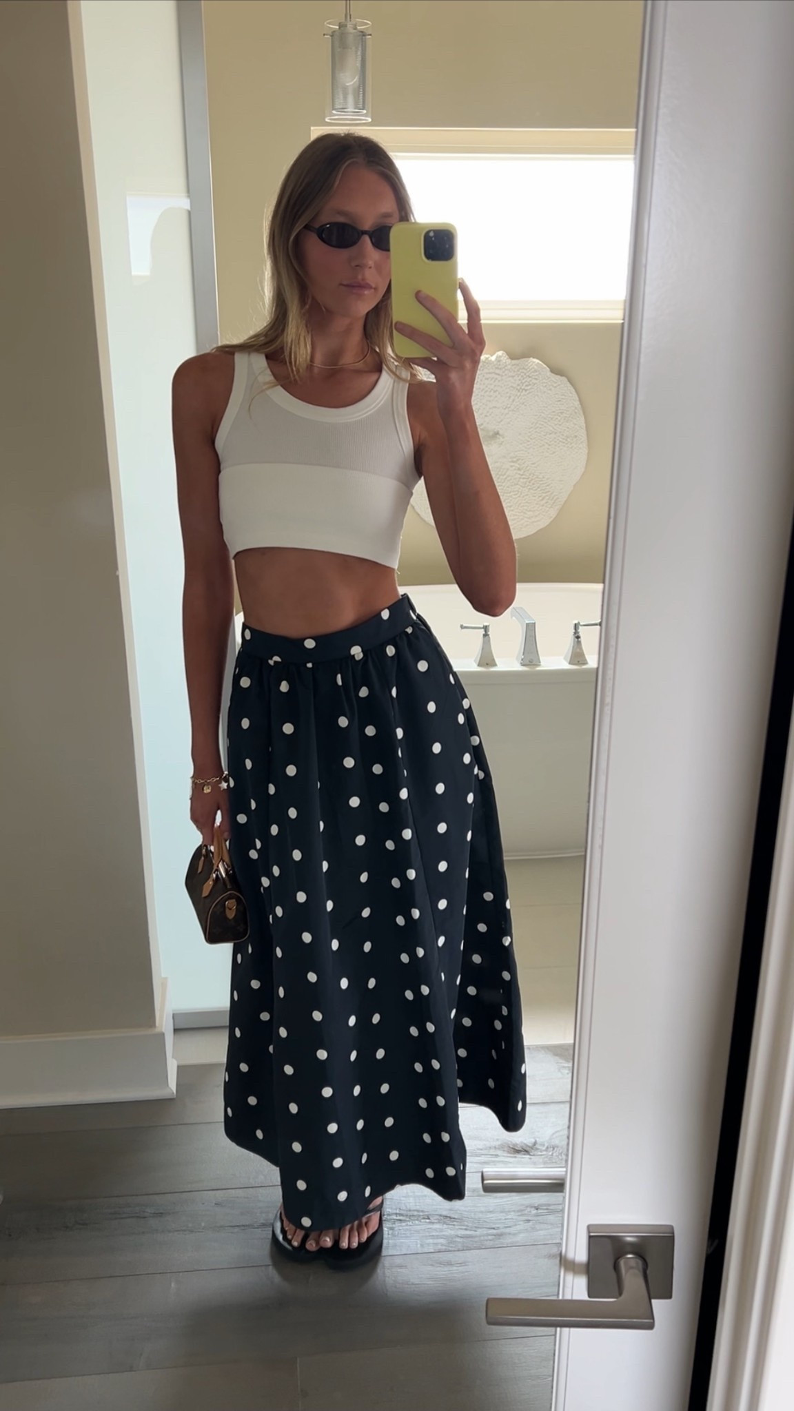 Can’t find the polka dot:( but linked the black. I got a small tall! 

#LTKSummerEdit