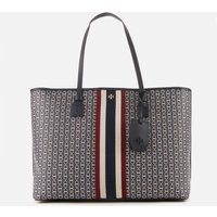 Tory Burch Women's Gemini Link Canvas Top-Zip Tote Bag - Tory Navy Gemini Link | Mybag.com (Global) 