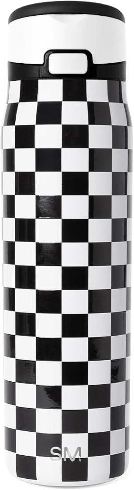 Simple Modern Water Bottle with Straw & Handle | 24oz | Checkered | Amazon (CA)