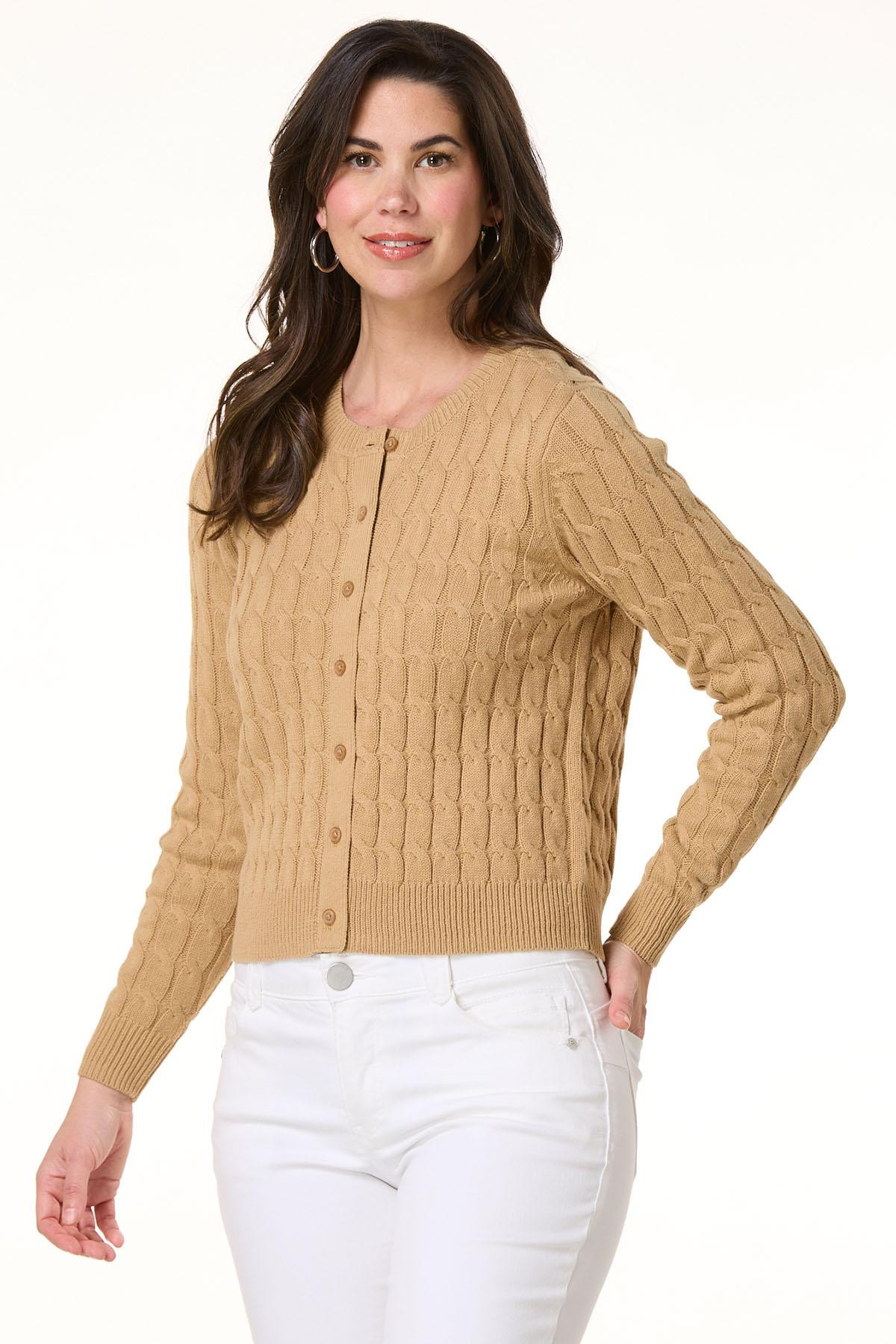 Classic Cable Knit Cardigan | Cato Fashions