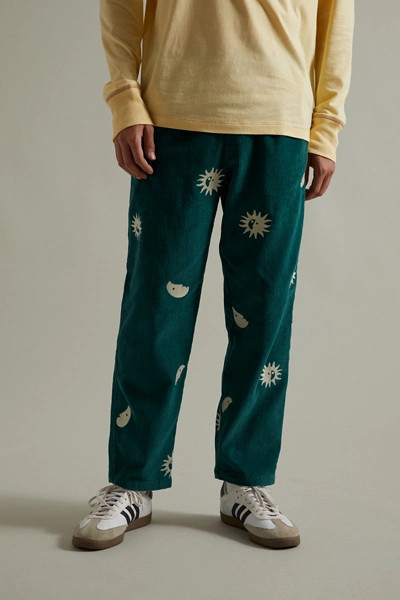 UO Embroidered Corduroy Beach Pant | Urban Outfitters (US and RoW)