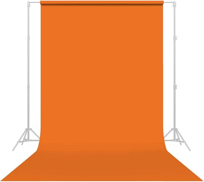 Savage Seamless Paper Photography Backdrop - #24 Orange (86 in x 36 ft) for YouTube Videos, Live ... | Amazon (US)