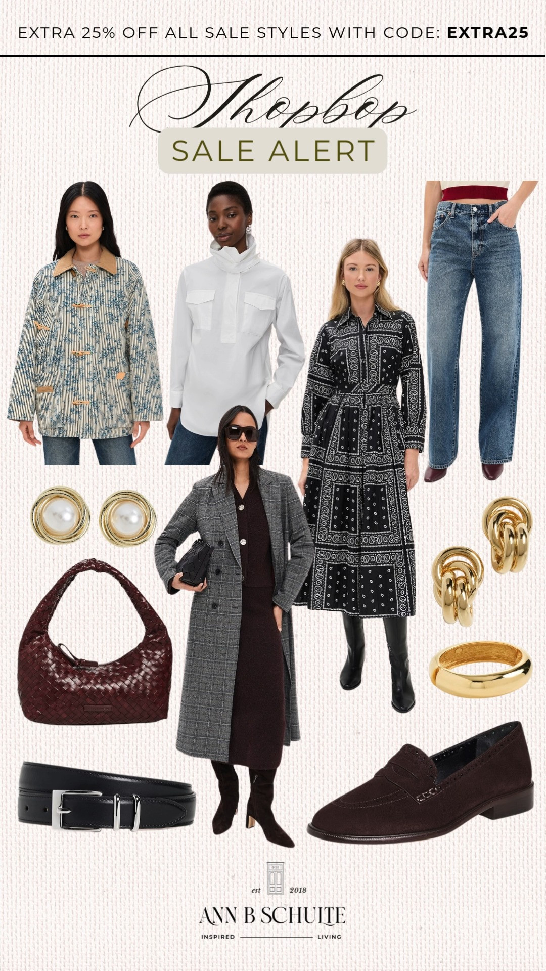 Shopbop just turned sale season up a notch with an extra 25% off all sale styles using code EXTRA25. Style steals worth the scroll. 🤎🛍️✨ #Shopbop #SaleAlert #Extra25 #LTKSale #FashionFinds #LTKFashion #OOTD #StyleInspo #WardrobeRefresh #ChicStyle 

 #LTKootd #LTKSaleAlert