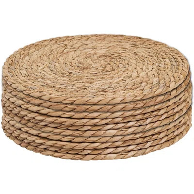 Highland Dunes Amillya 10pcs 13" Natural Hand-Woven Round Placemant & Reviews | Wayfair | Wayfair North America