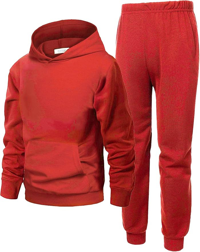 Arshiner 2 Piece Outfit Boys Pullover Hoodies Sweatshirt Suit For Kids Tracksuit Set | Amazon (US)