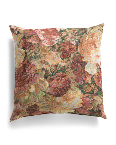 22X22 Ronna Rose Floral Tapestry Oversized Pillow, Polyester | TJ Maxx