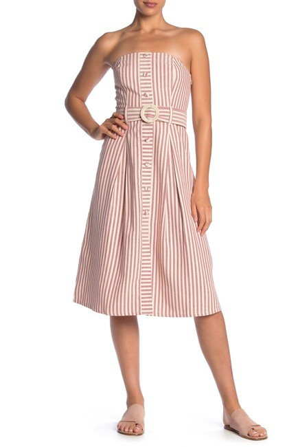 Stripe Print Belted Dress | Nordstrom Rack