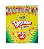 Crayola Mini Twistables Crayons for Kids (50ct), Arts & Crafts Supplies, Toddler Crayons for Colo... | Amazon (US)